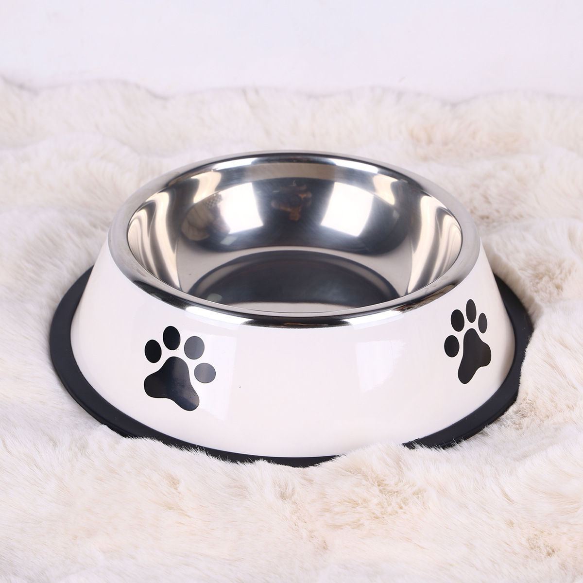 Pet Supplies Dog Food - Stainless steel large capacity pet bowl