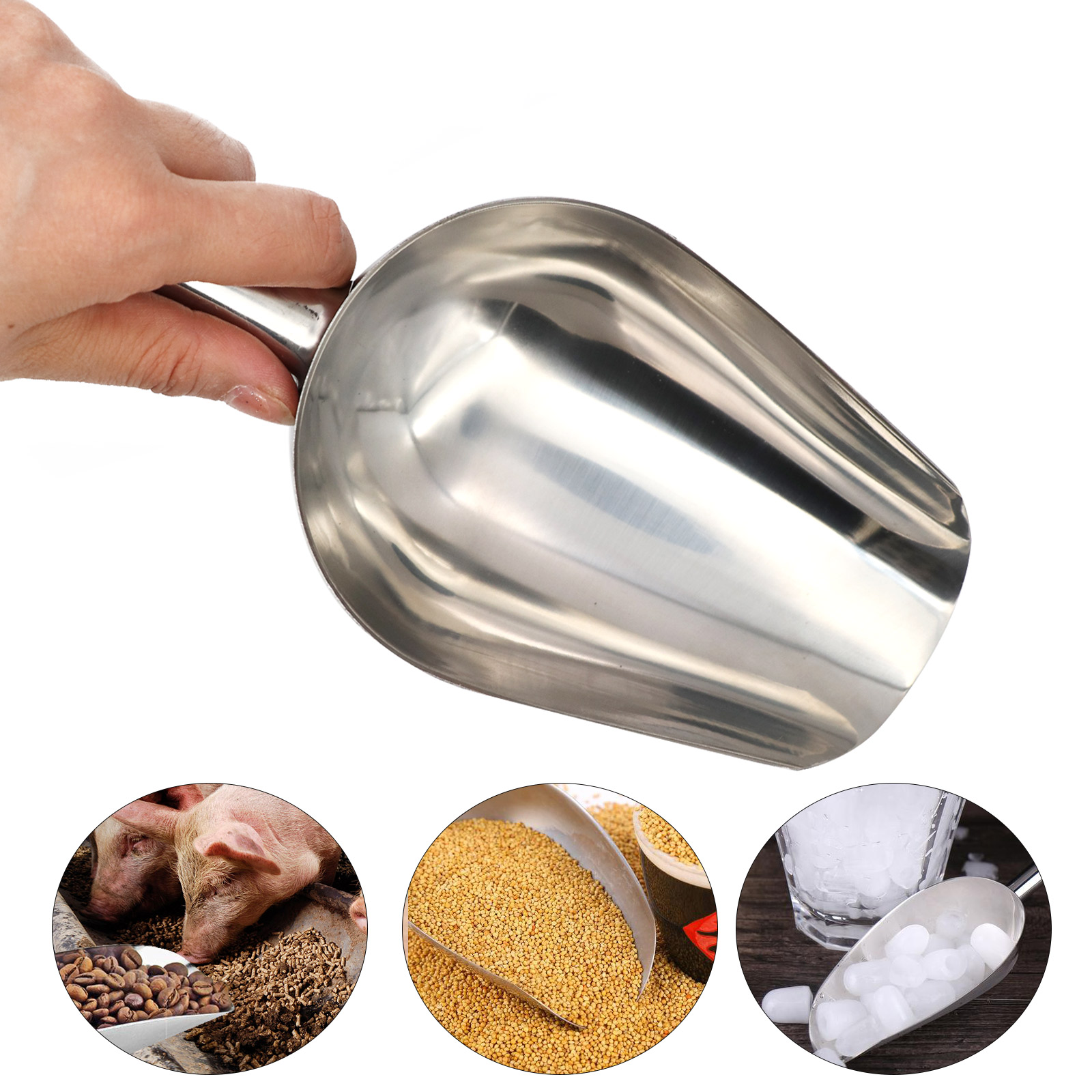 Pet Supplies Dog Food - Pet Food Shovel Stainless Steel Dog
