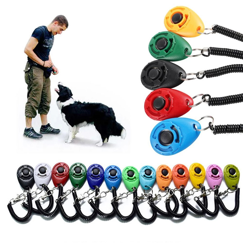 Training Clicker Dog - Adjustable Wrist Band Pet Training Clicker
