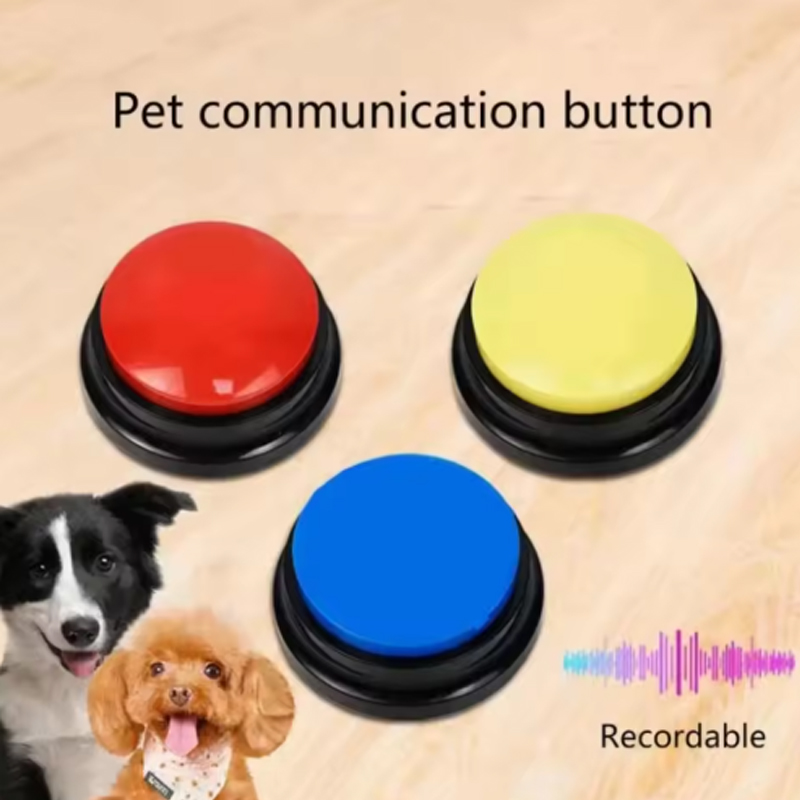 Training Clicker Dog - Dog Communication Buttons Voice Recording Button