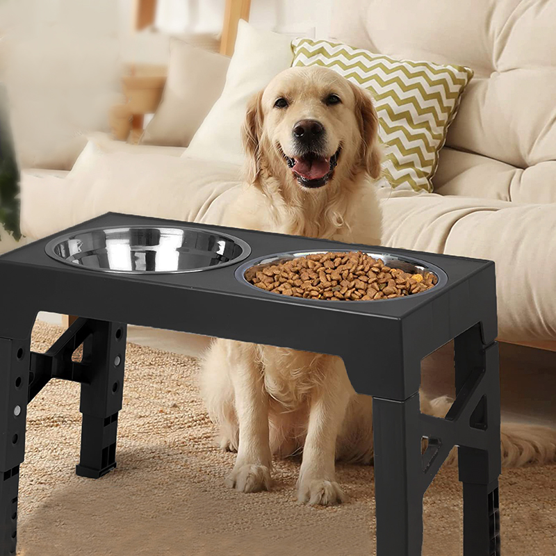 Pet Supplies Dog Food - BOOTEELY Elevated Dog Feeder Bowls Adjustable