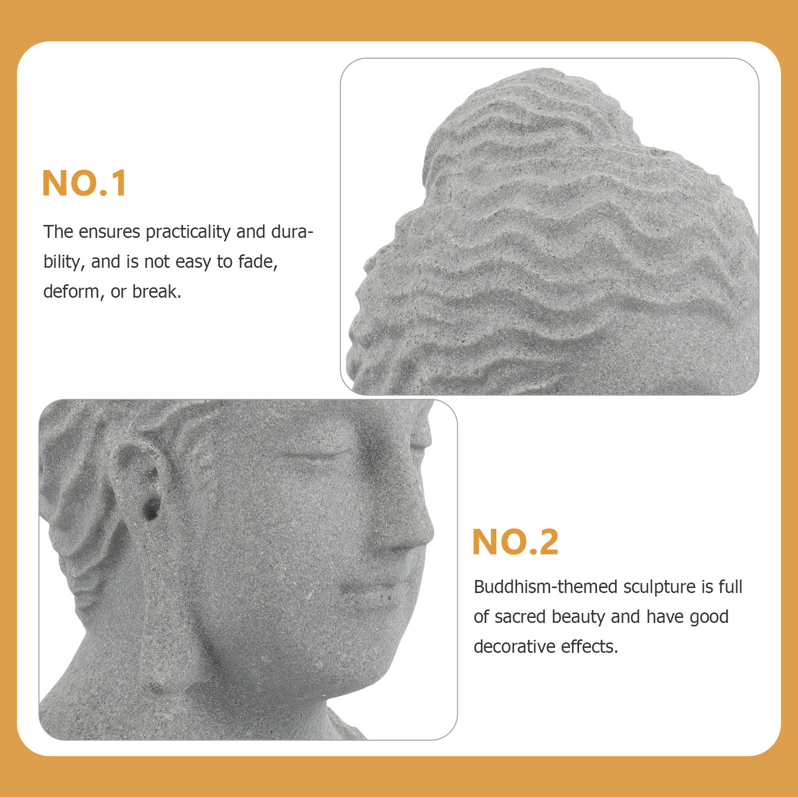 Meditating Buddha Head Statue  - Aquarium Fish Tank review and price