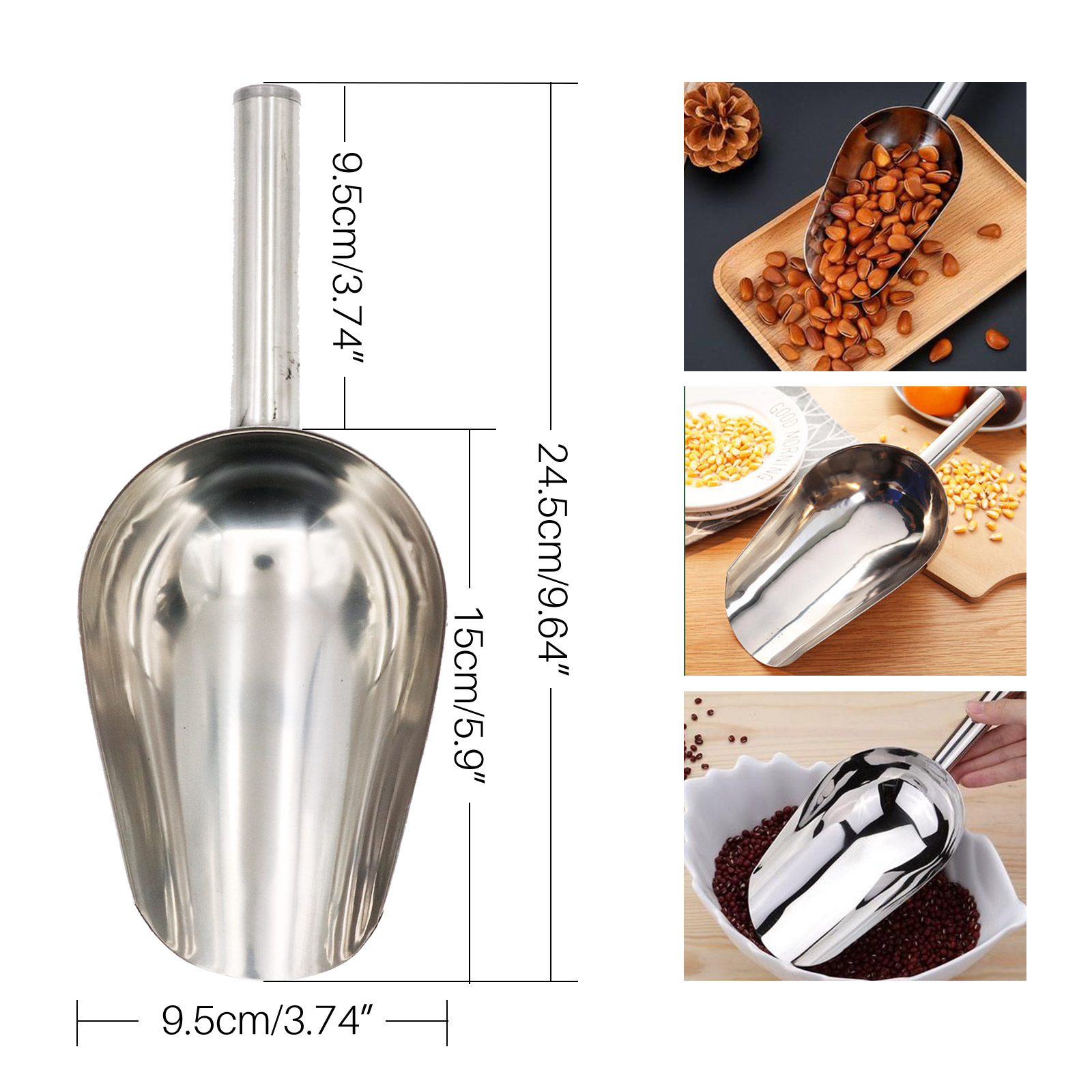 Pet Food Shovel Stainless Stee - Pet Supplies Dog Food review and price