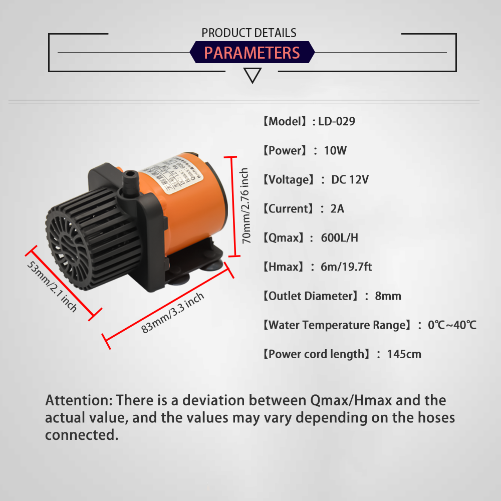 12V DC Brushless Small Submers - Aquarium Fish Tank review and price