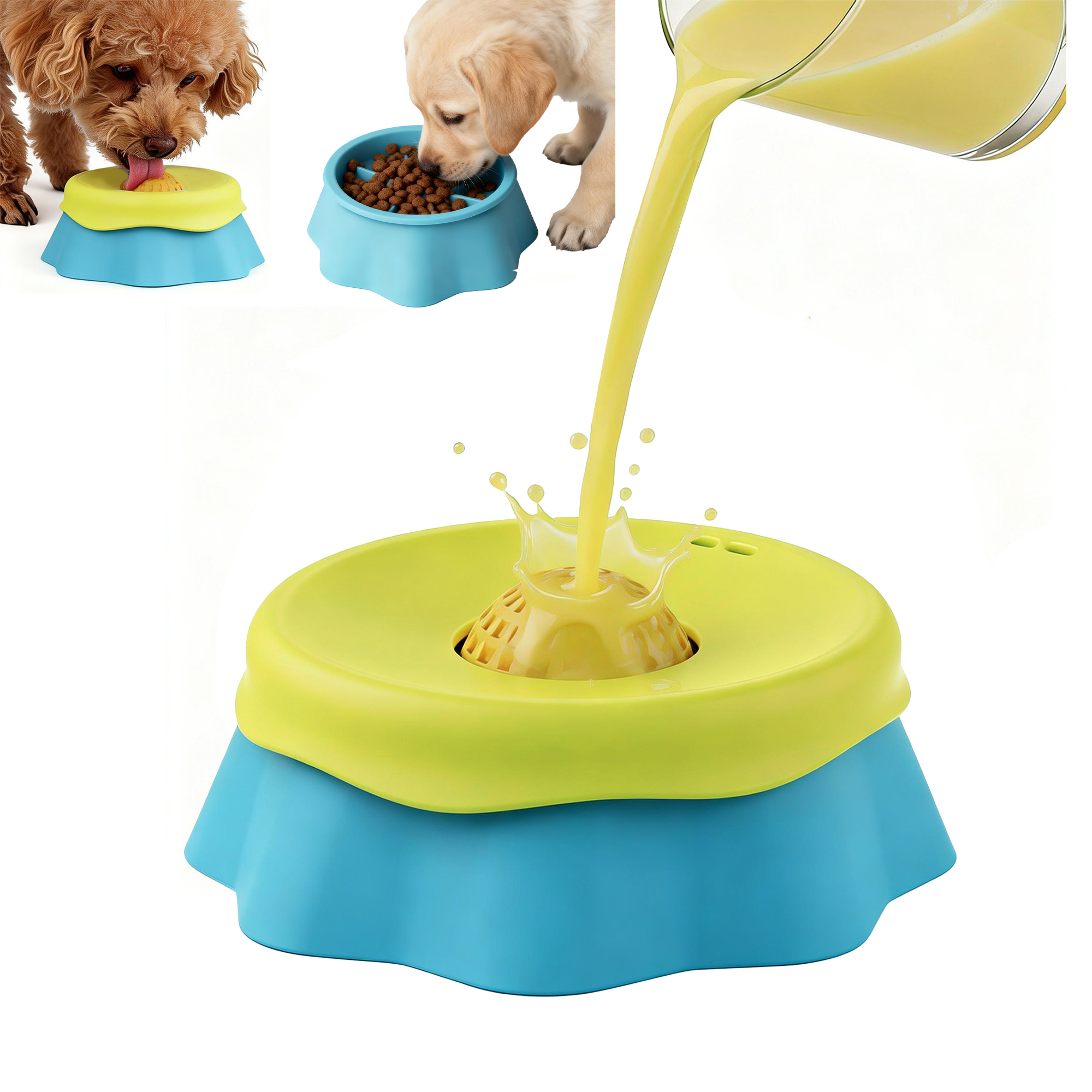 Dog lick Bowl Slow Feeder Dog  - Pet Supplies Dog Food review and price